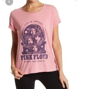Junk Food Pink Floyd Zurich Burn Out Graphic Tee XS Indie Sleaze